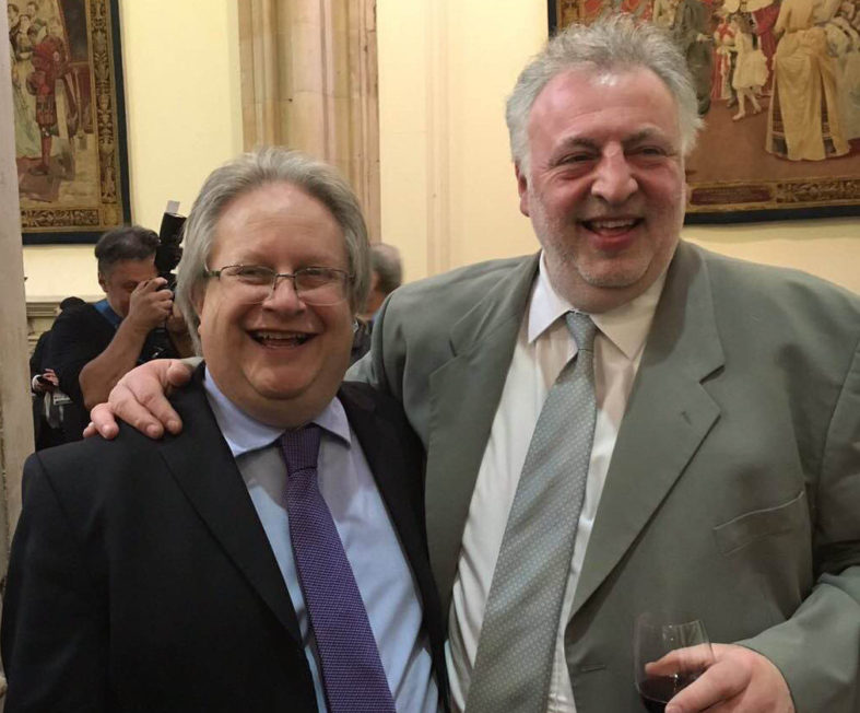 Rabbi Danny Rich with the late Simon Benscher during their time as CEO and Chair of Liberal Judaism