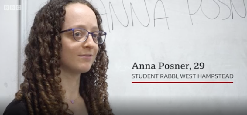 Student Rabbi Anna Posner on BBC One