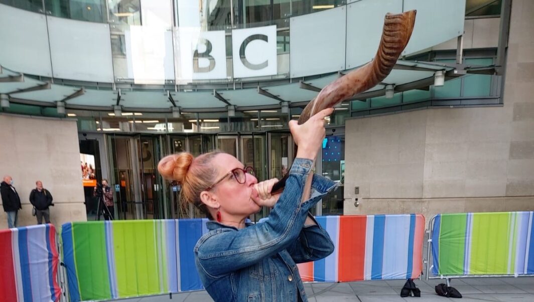 Rabbi Charley Baginsky at the BBC - cropped