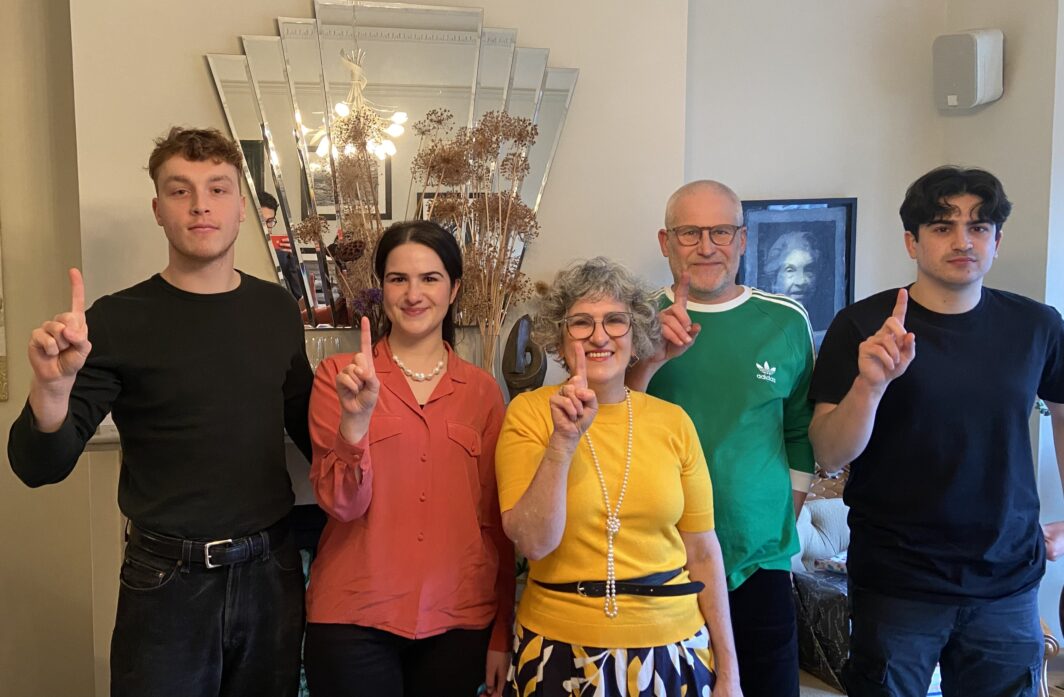 LJ Chair Ruth Seager and family