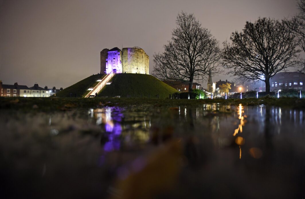 Clifford’s Tower in York at Chanukah