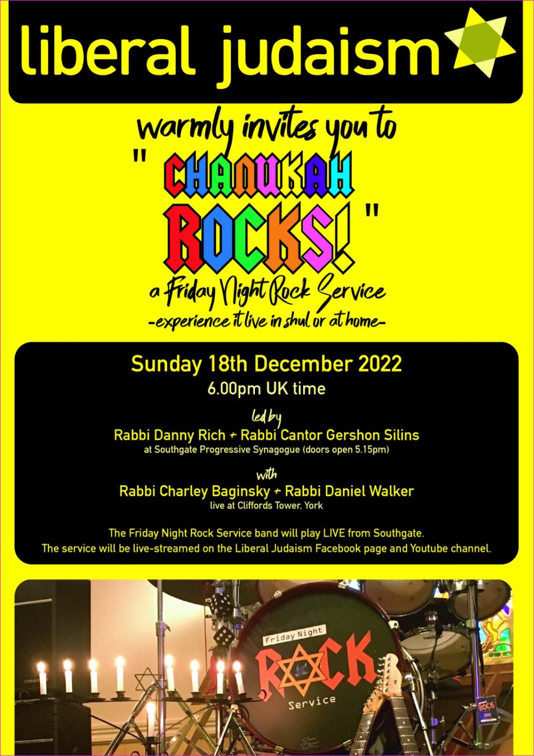 Chanukah Rocks event poster