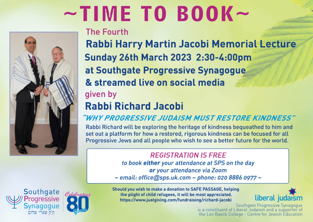 Harry Martin Jacobi Memorial Lecture