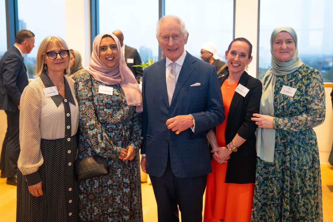 Rabbi Charley Baginsky with the KIng and other faith leaders
