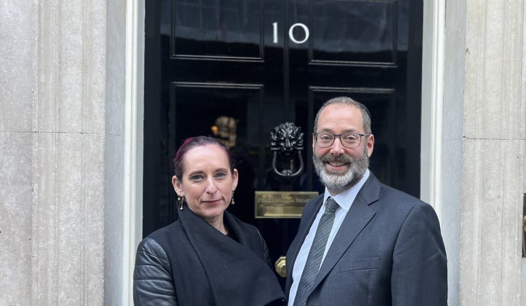 Rabbis Charley Baginsky and Josh Levy at 10 Downing Street