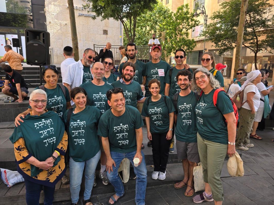 Rabbi Josh Levy and Rabbi Charley Baginsky at the Jerusalem Interfaith March for Human Rights and Peace