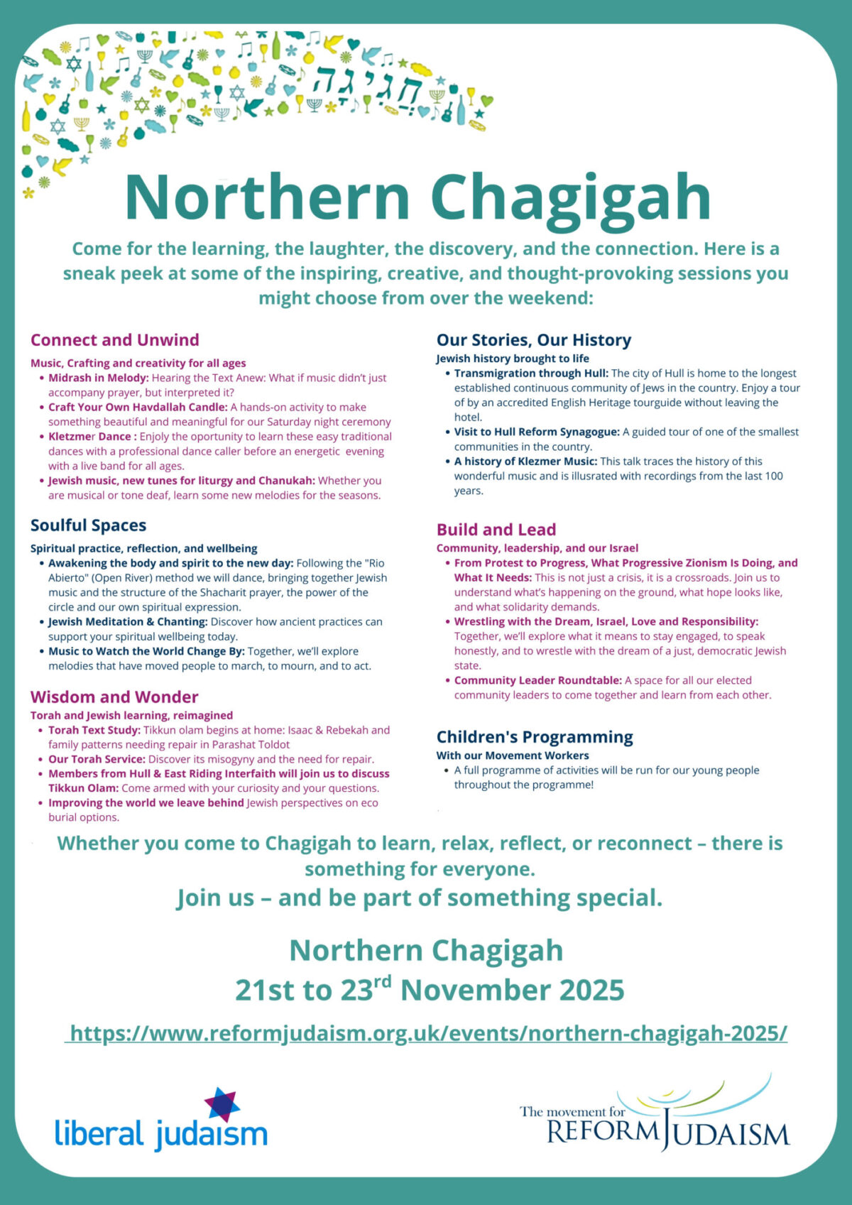 Northern Chagigah full programme