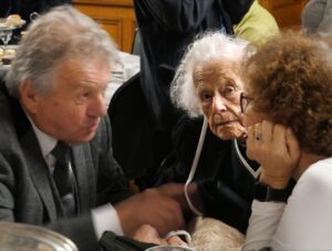 Ruth Shire (centre) has been a member for 77 years